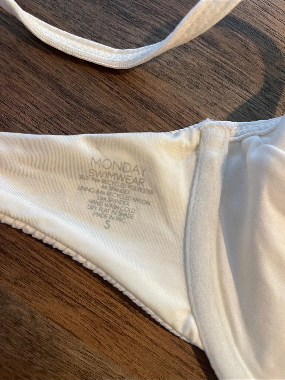 Monday Swimwear Maui Top in Ivory Crinkle